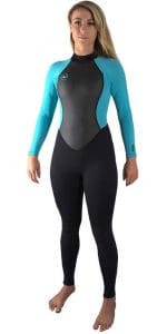 1 ONeill Womens Reactor II Back Zip Wetsuit Aqua.1000x2000