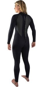 1 ONeill Womens Reactor II Back Zip Wetsuit BLACK 1.300x600
