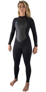 1 ONeill Womens Reactor II Back Zip Wetsuit BLACK.300x600