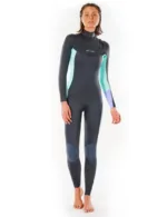 rip curl ladies dawn patrol chest zip 5 3 mm wetsuit charcoal d 1